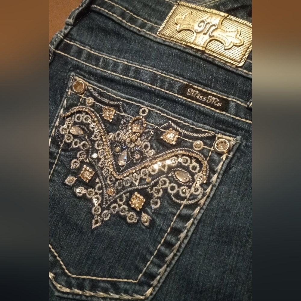 Miss me jeans size 32 (hailey) ankle skinny inseam 27